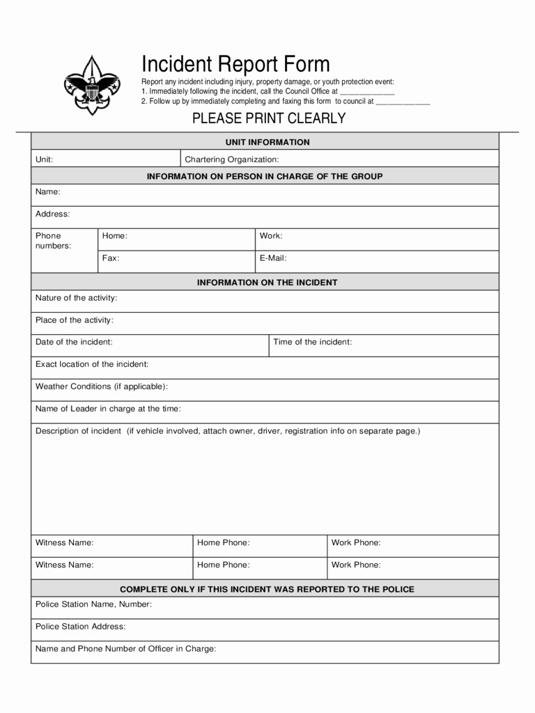 Police Arrest Report Template New Police Incident Report Template