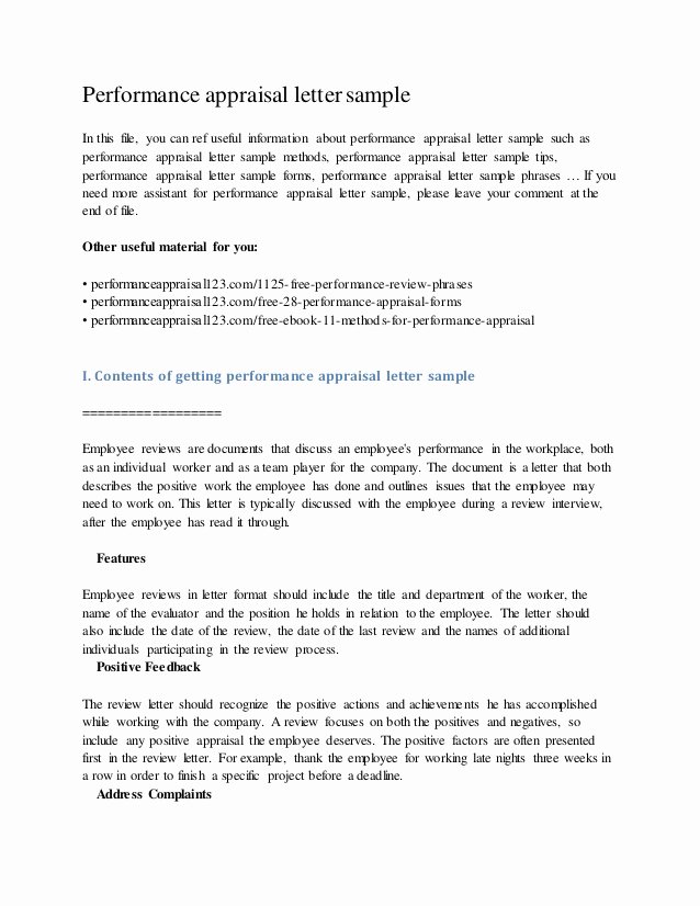 30 Poor Performance Review Samples Example Document Template