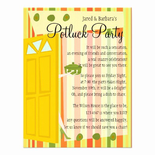 Potluck Party Invitation Wording New Potluck Invitation Wording