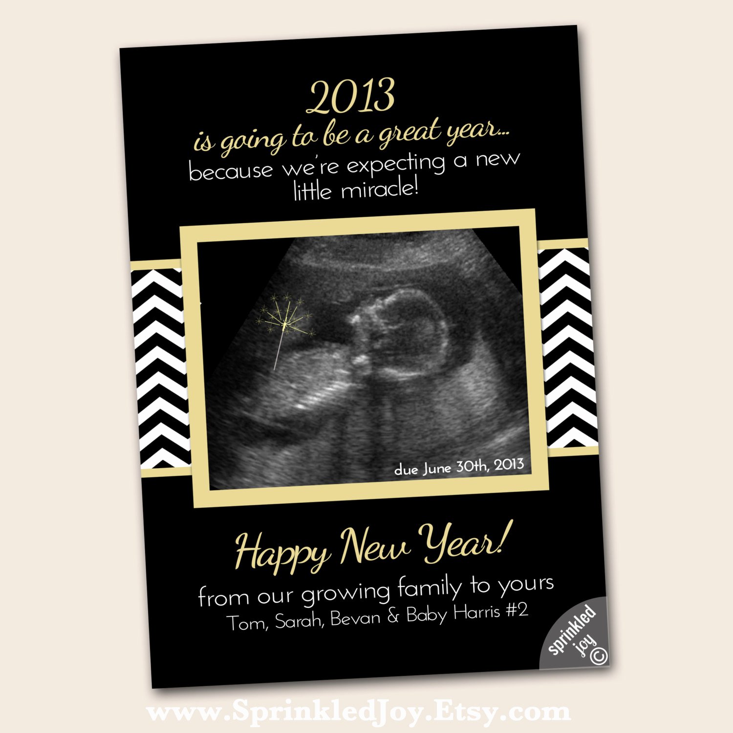 Pregnancy Announcement Cards Free Template Unique New Year Pregnancy Announcement Digital Card 4x6 5x7 or