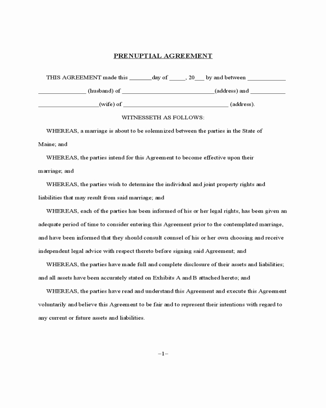 Prenuptial Agreement Massachusetts Sample Luxury 2019 Prenuptial Agreement form Fillable Printable Pdf