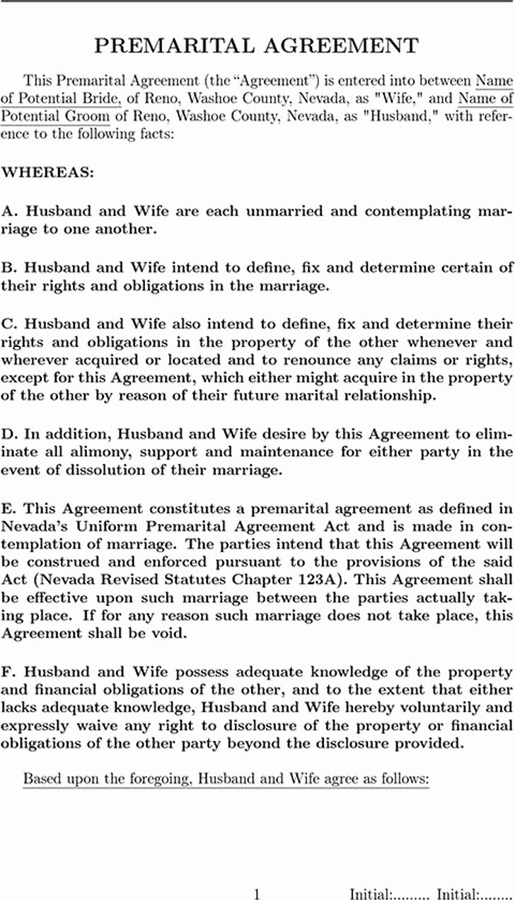 Prenuptial Agreement Massachusetts Sample Luxury 3 Prenuptial Agreement form Free Download
