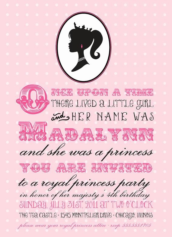 Princess Party Invitation Wording Beautiful A Royal Princess Birthday Invitation Printable