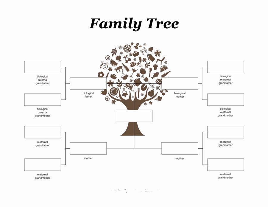 Print Family Tree Chart Awesome Free Family Tree Template