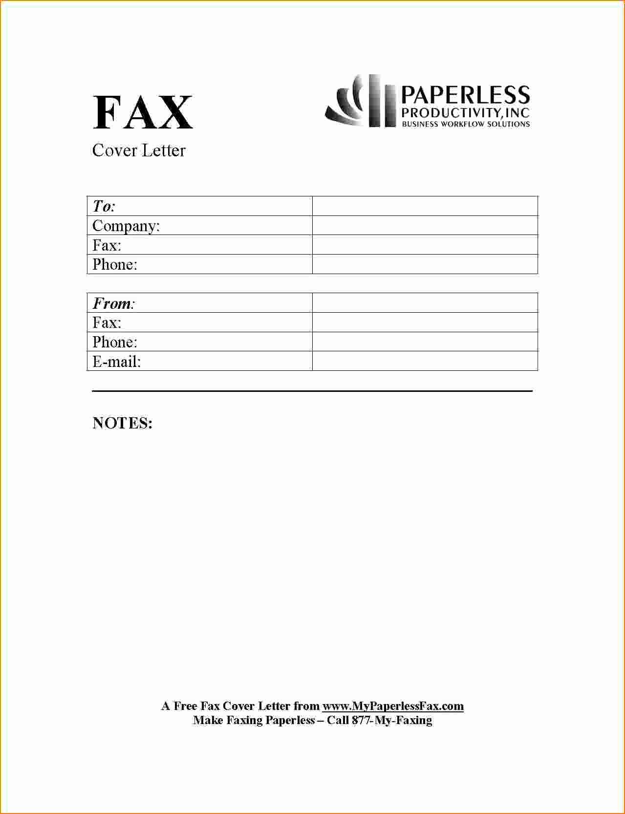 Print Fax Cover Sheet Best Of 6 Fax Cover Letter Template