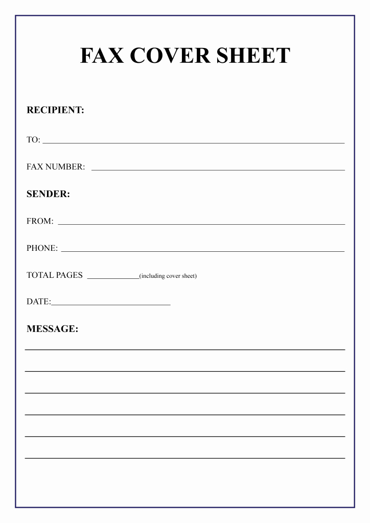 Print Fax Cover Sheet Best Of [free] Fax Cover Sheet Template
