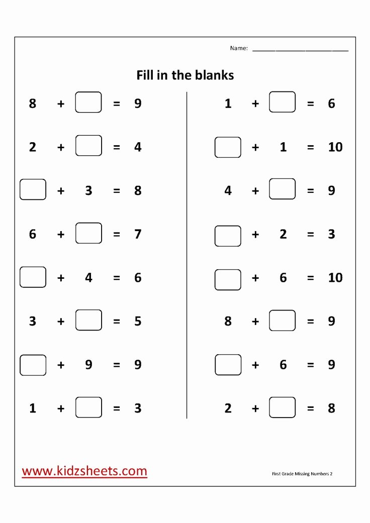 Print Out Algebra Worksheets Awesome Free Printable First Grade Worksheets Free Worksheets