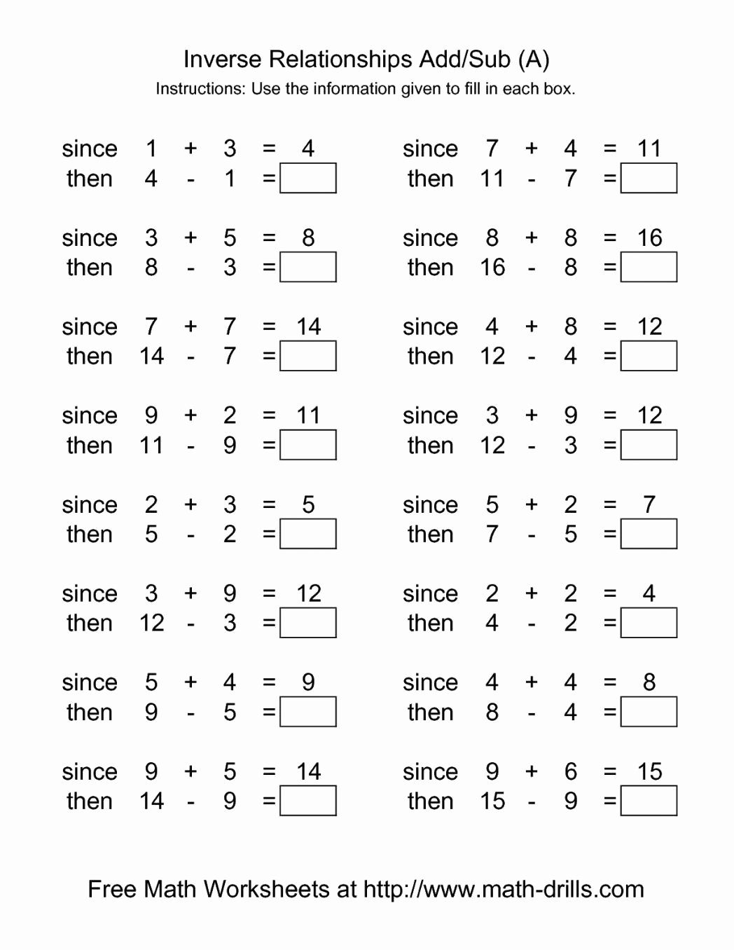 Print Out Algebra Worksheets Beautiful Adding One Printable Addition Worksheet for Kids Maths