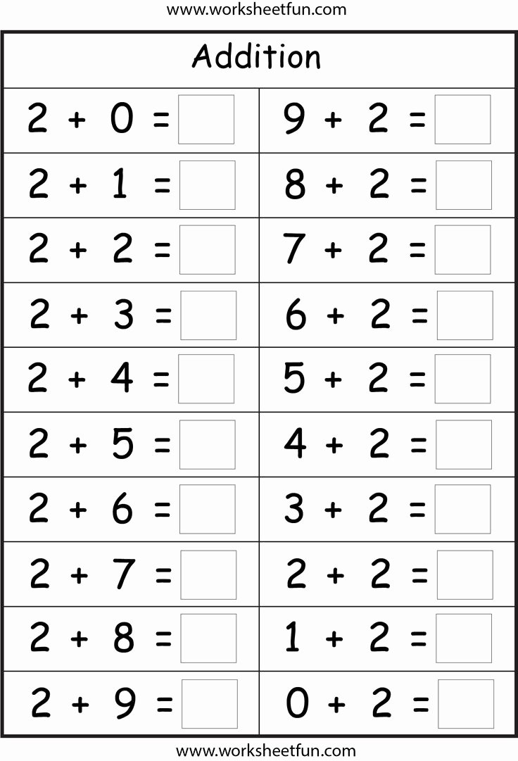 Print Out Algebra Worksheets Inspirational Addition Facts 8 Worksheet