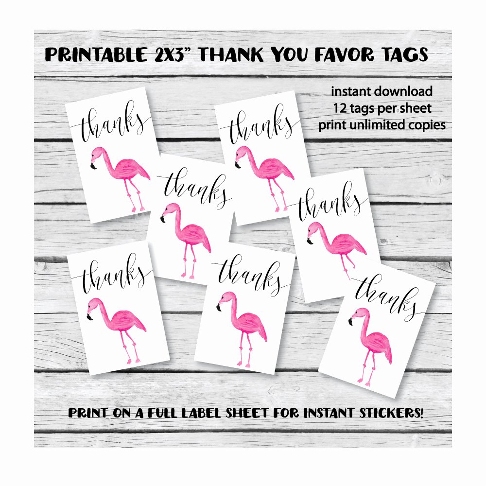baby shower favor tag