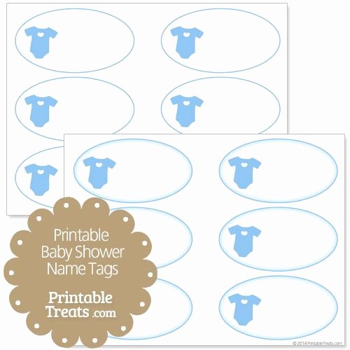 Printable Baby Shower Tags Unique Printable Baby Shower Name Tags From Printabletreats