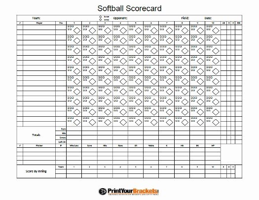 Printable Basketball Score Sheet Best Of Printable softball Scorecards softball Score Sheet