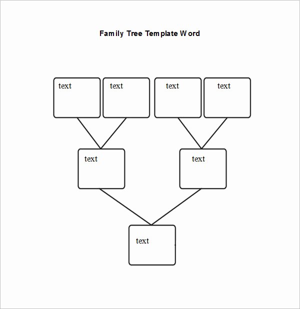 Printable Blank Family Tree Elegant Blank Family Tree Chart 6 Free Excel Word Documents
