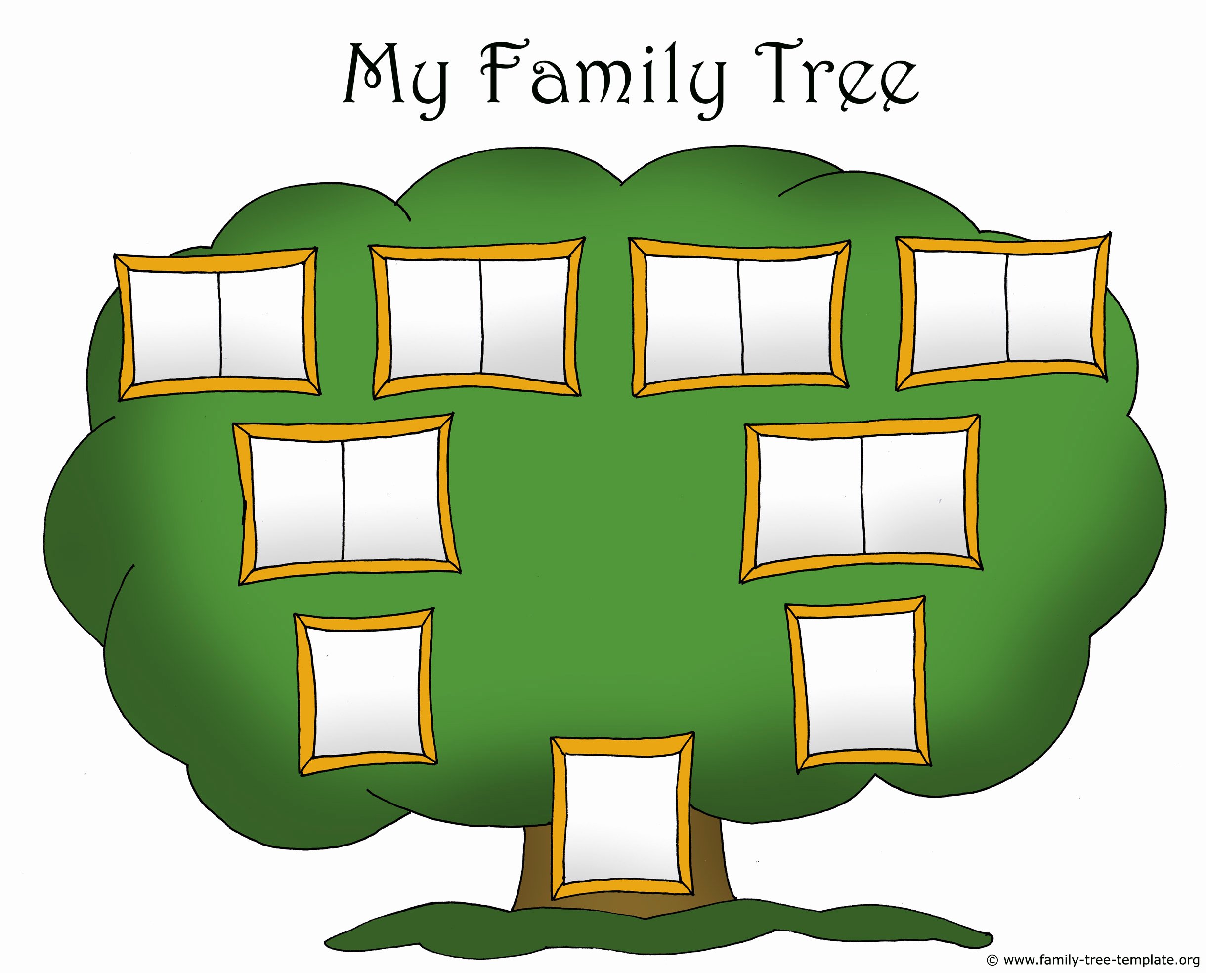 Printable Blank Family Tree Inspirational Family Tree Template for Kids Printable Genealogy Charts