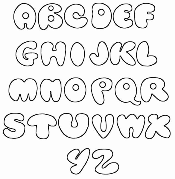 Printable Bubble Letter Stencils Best Of Alphabet Printable Stencils Letters