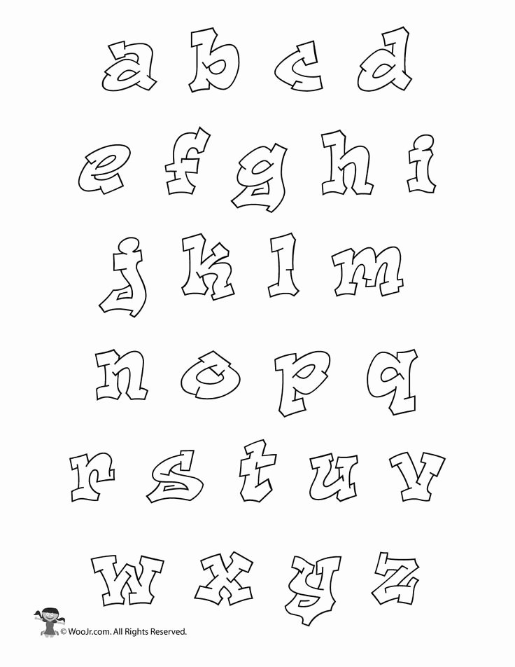 Printable Bubble Letters Font Unique Printable Graffiti Bubble Letters Alphabet
