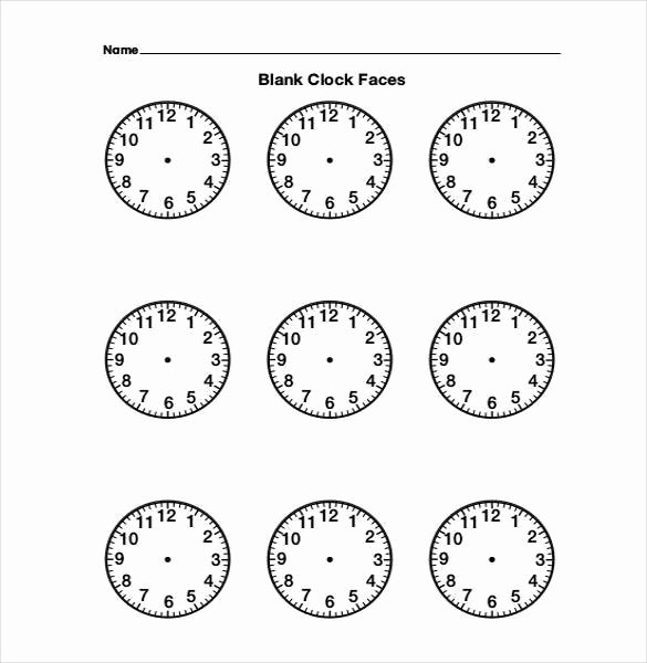 Printable Clock Face Template Best Of Printable Clock Face