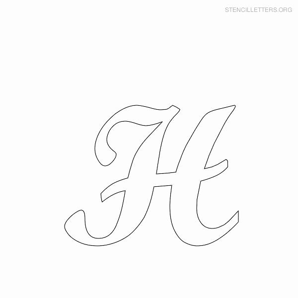 Printable Cursive Letter Stencils Awesome Printable Alphabet Fonts Free Google Search