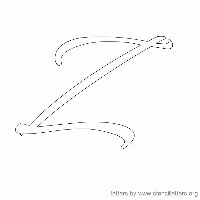 Printable Cursive Letter Stencils New Cursive Letter Stencils Z Letter Templates