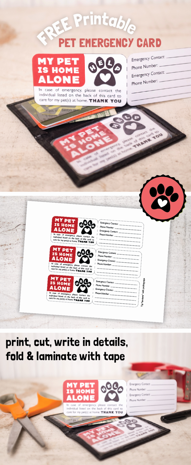Printable Emergency Contact Card Unique Free Printable Dog Emergency Cat Emergency Contact Info