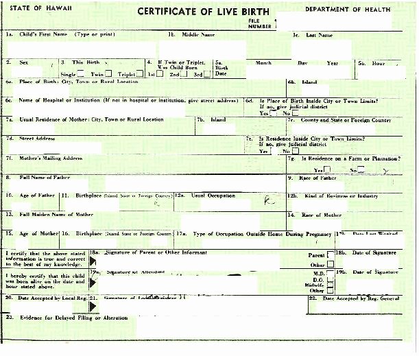 Printable Fake Birth Certificates Awesome Real Birth Certificates In Hawaii In 1961 there Were