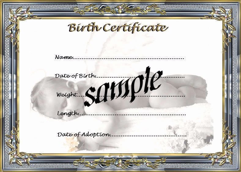 Printable Fake Birth Certificates Elegant Blue &amp; White Birth Certificate Certificates 4 Reborn Fake