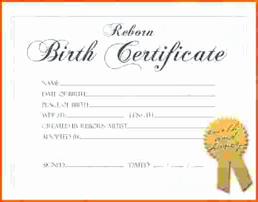 Printable Fake Birth Certificates Luxury Free Birth Certificate Templates Picture – Baby Doll Birth