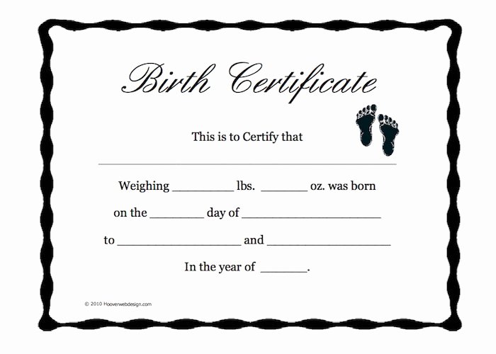 Printable Fake Birth Certificates Unique 15 Birth Certificate Templates Word &amp; Pdf Template Lab