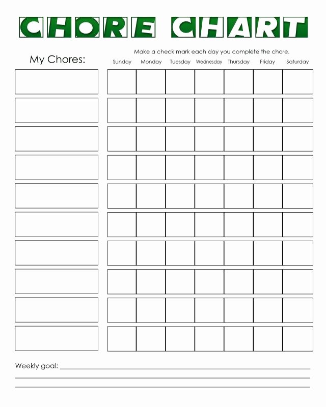 Printable Family Chore Chart Best Of Chore Chart Free Printable Coloring Pages