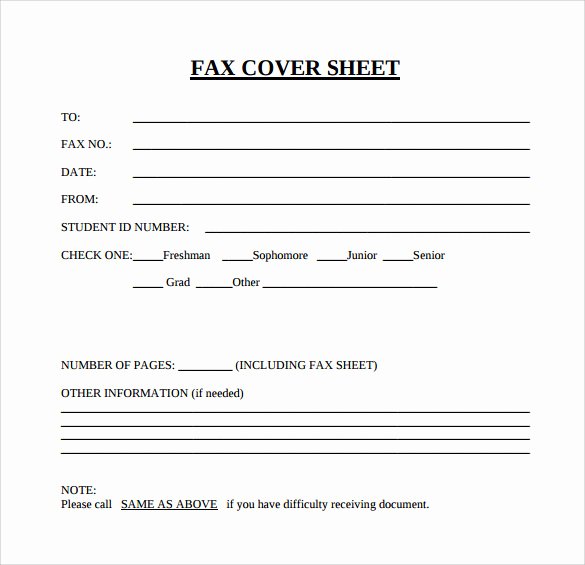 Printable Fax Cover Sheet Awesome Sample Blank Fax Cover Sheet 14 Documents In Pdf Word