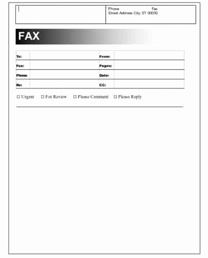 Printable Fax Cover Sheet Best Of 6 Fax Cover Sheet Templates Excel Pdf formats