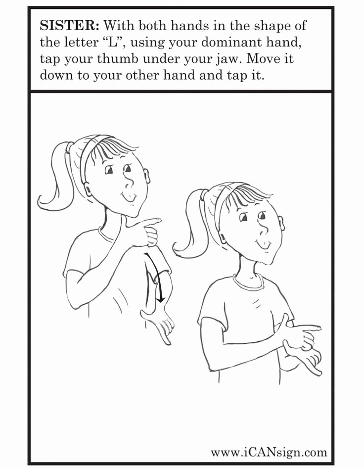 Printable Flashcards for Babies New Baby Sign Language Flashcard Sister Free Printable