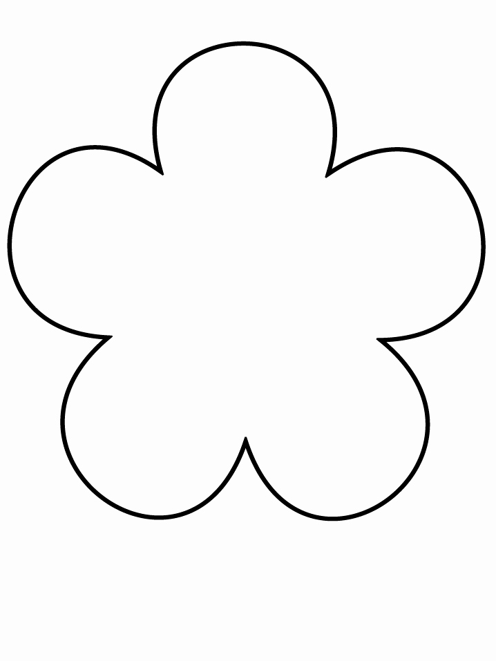 Printable Flower Template Cut Out Best Of Flower Template Free Printable Cliparts