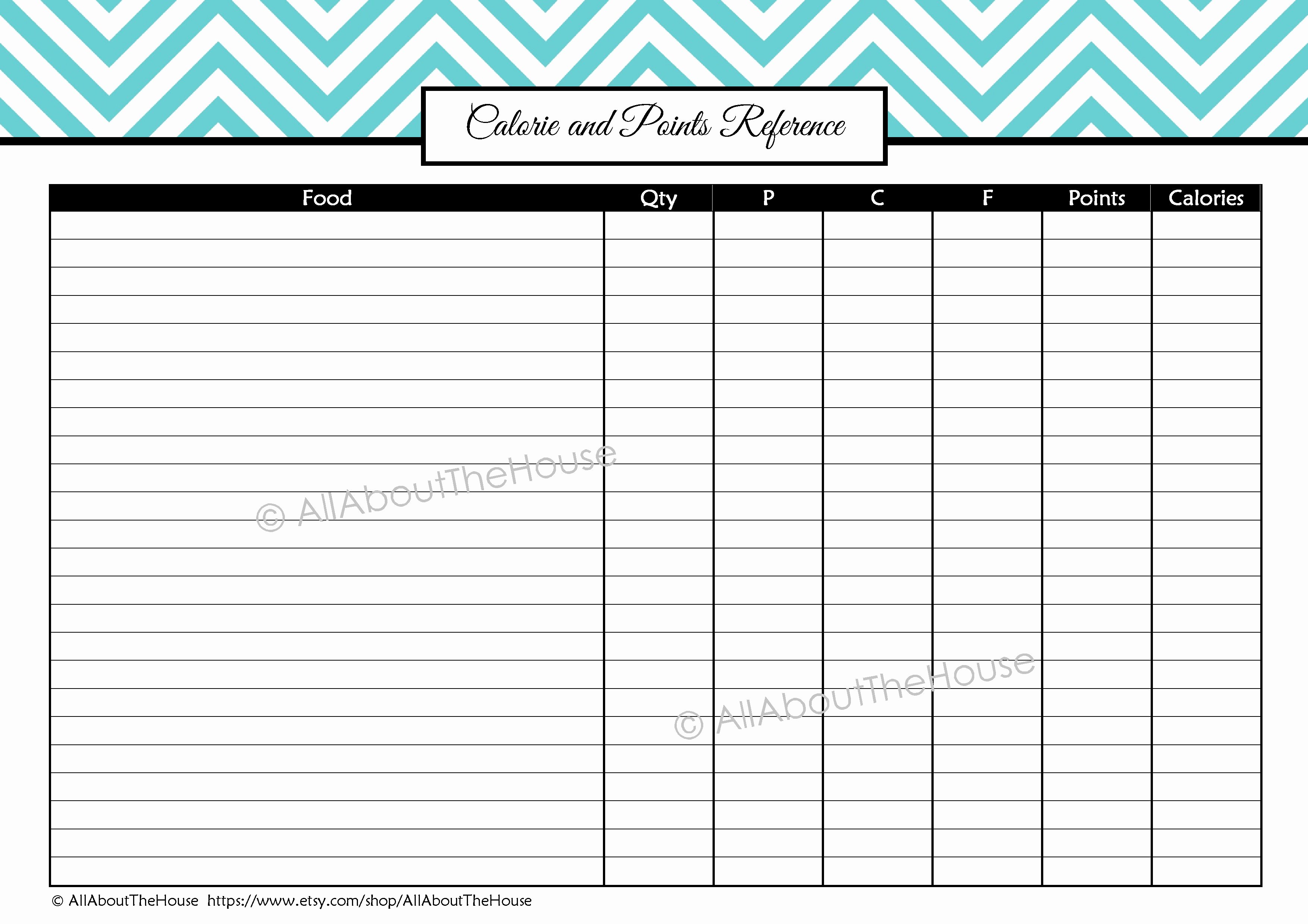 Printable Food Calorie Chart Inspirational Health and Fitness Printables Kit All About Planners