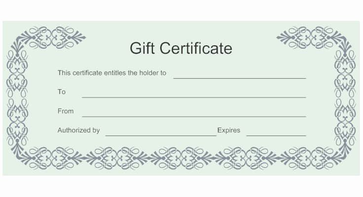 Printable Gift Certificates Templates Free Luxury 18 Gift Certificate Templates Excel Pdf formats
