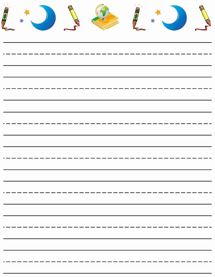 Printable Lined Paper for Kids Luxury Free Printable Stationery for Kids Free Lined Kids