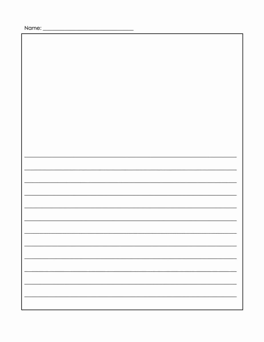 Printable Lined Writing Paper Fresh 14 Lined Paper Templates Excel Pdf formats