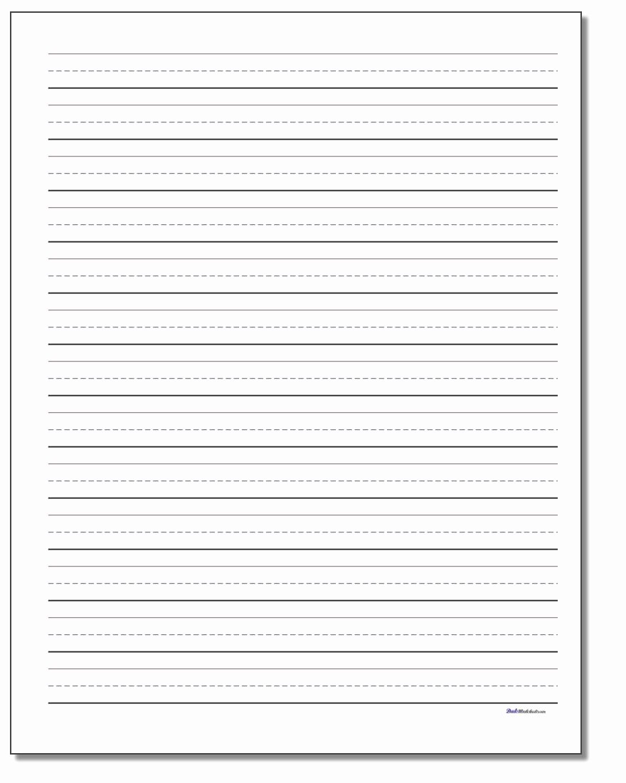 Printable Lined Writing Paper Unique Printable Handwriting Paper