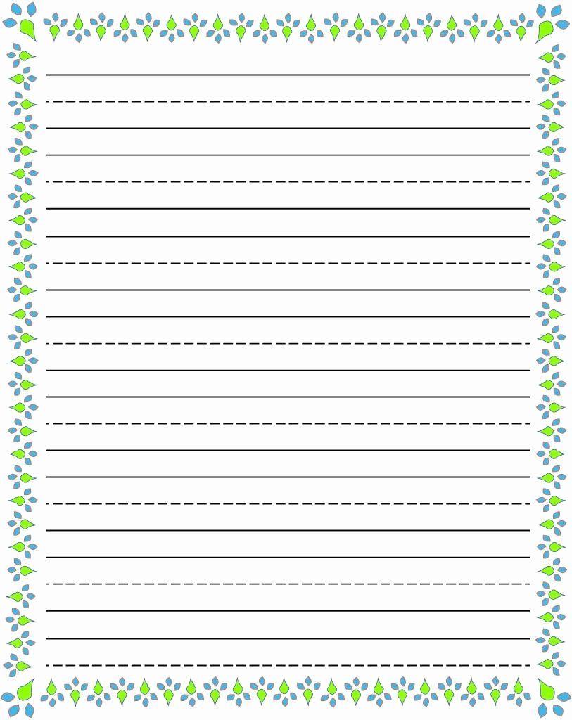 Printable Lined Writing Paper Unique Writing Paper Printable for Kids