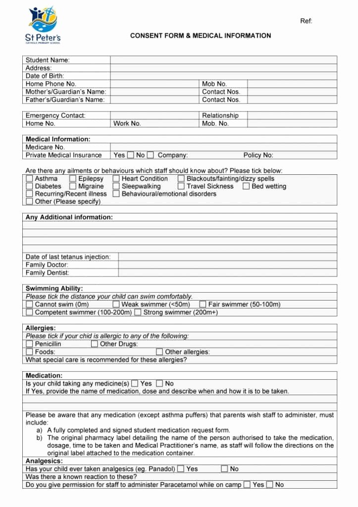 Printable Medical Consent forms Awesome 45 Medical Consent forms Free Printable Templates