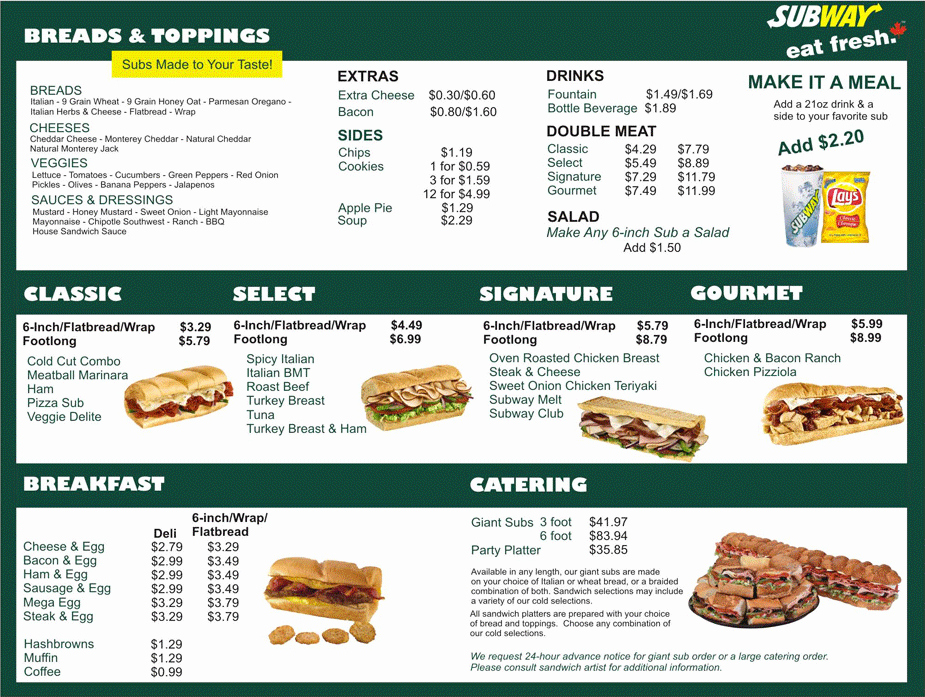 Printable Menu with Prices Luxury the Best Way to Enjoy Your Fast Food Menus and Coupons