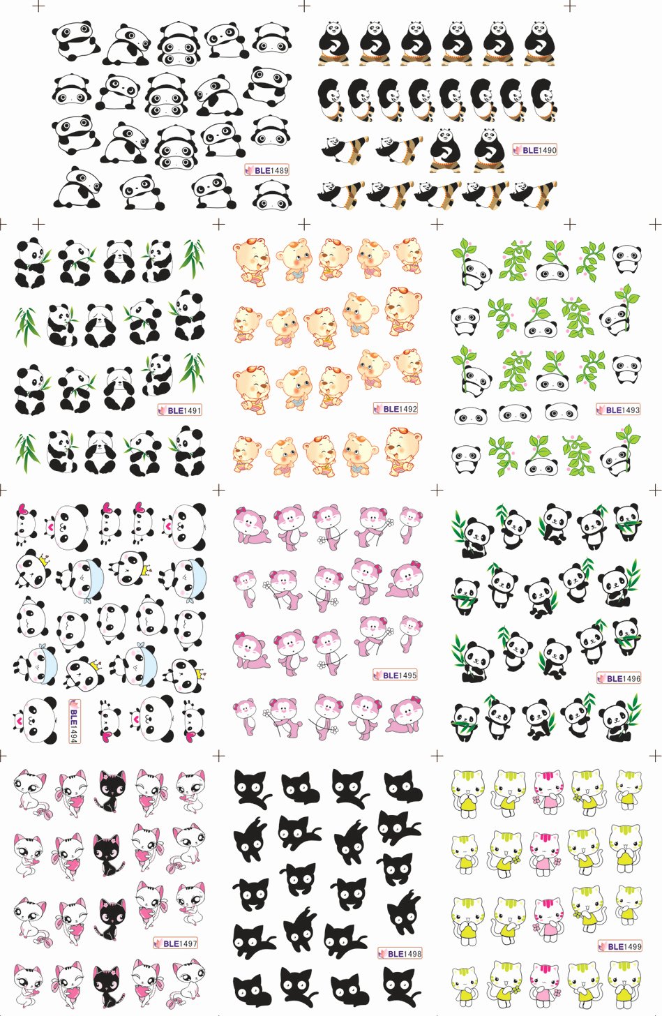 Printable Nail Art Templates Inspirational China Water Transfer Nail Sticker 11 Designs In 1 Sheets
