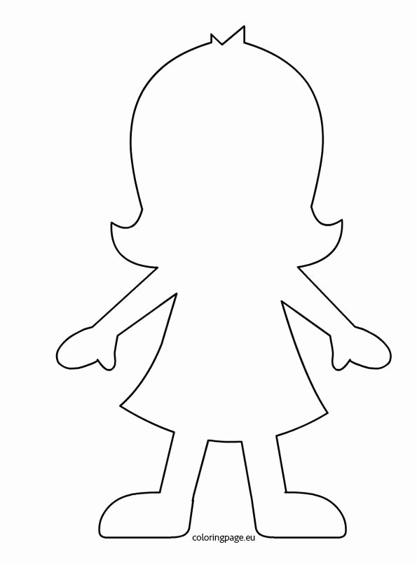 Printable Paper Doll Templates Inspirational Silhouette Fille Randomness