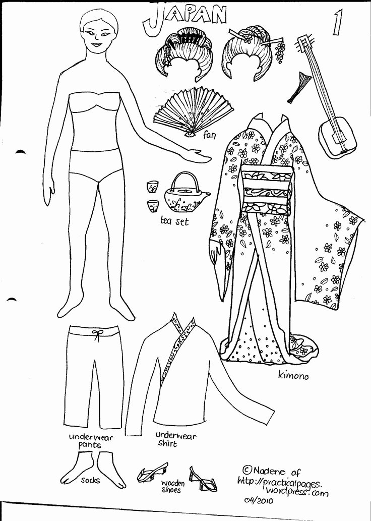 Printable Paper Dolls Templates Beautiful 50 Best Images About Costumes On Pinterest