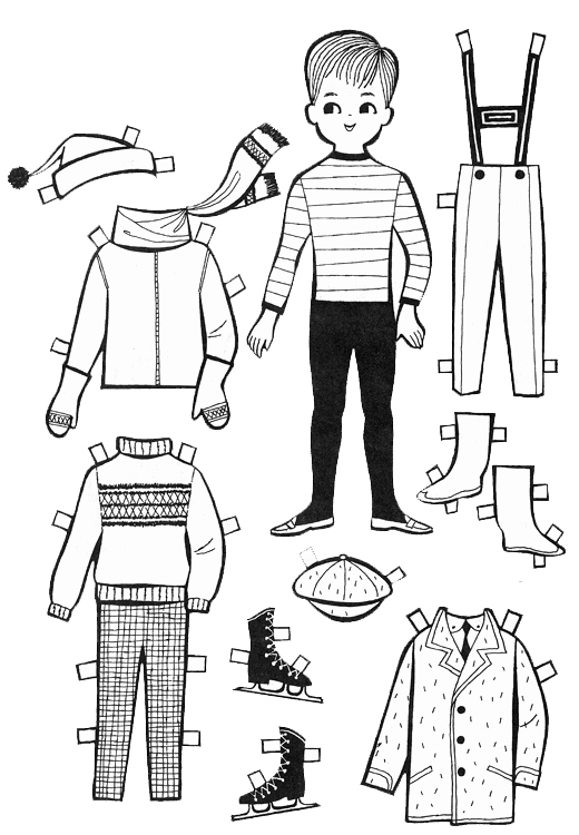Printable Paper Dolls Templates Luxury for Kids Paper Dolls to Color and Cut Out