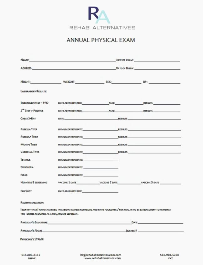 Printable Physical Exam forms New Best Geeky Printable Annual Physical Exam form