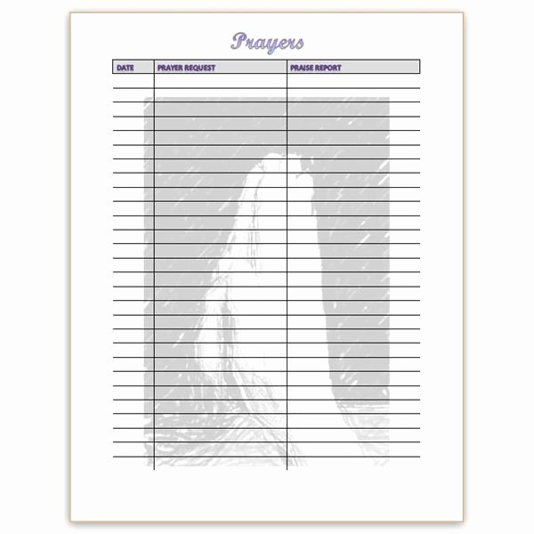 Printable Prayer List Template Elegant Other Printable Gallery Category Page 268