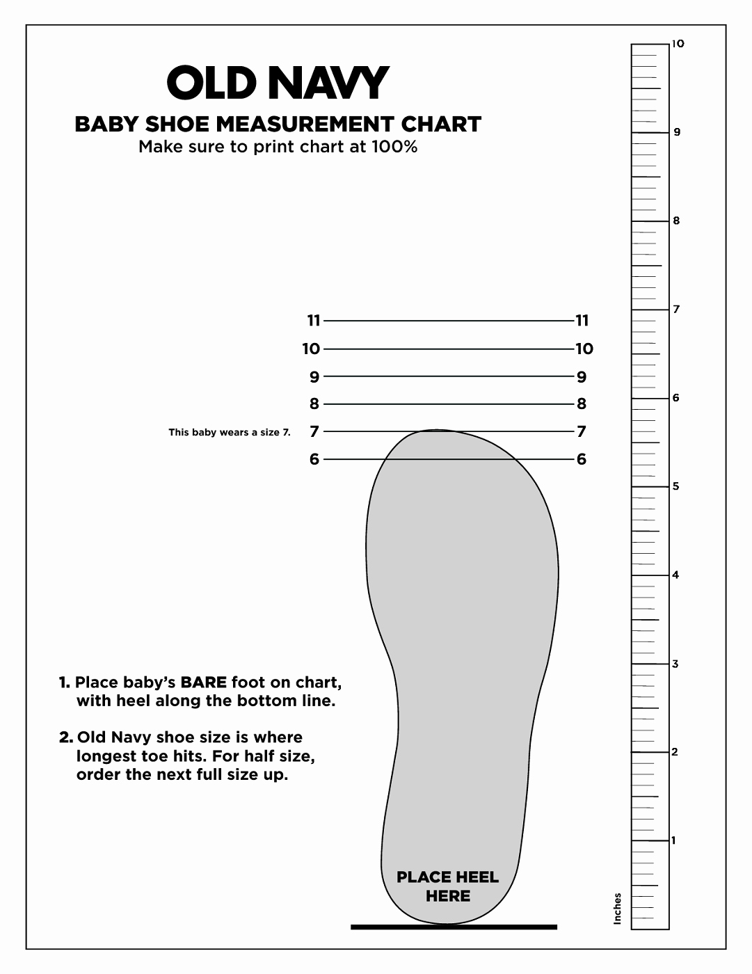 Printable Shoe Size Chart Width Inspirational Printable Shoe Size Chart