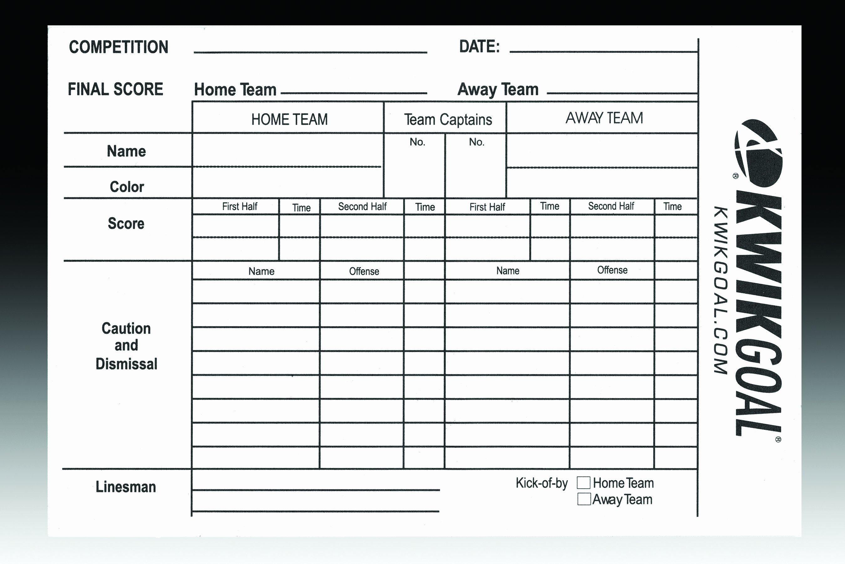 Printable soccer Stat Sheet Inspirational soccer Referee Score Sheets Gopher Sport