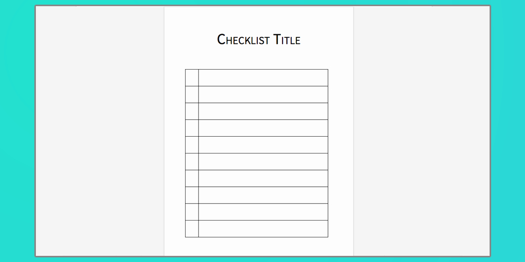 Procedures Template Microsoft Word Unique Download Your Free Microsoft Word Checklist Template